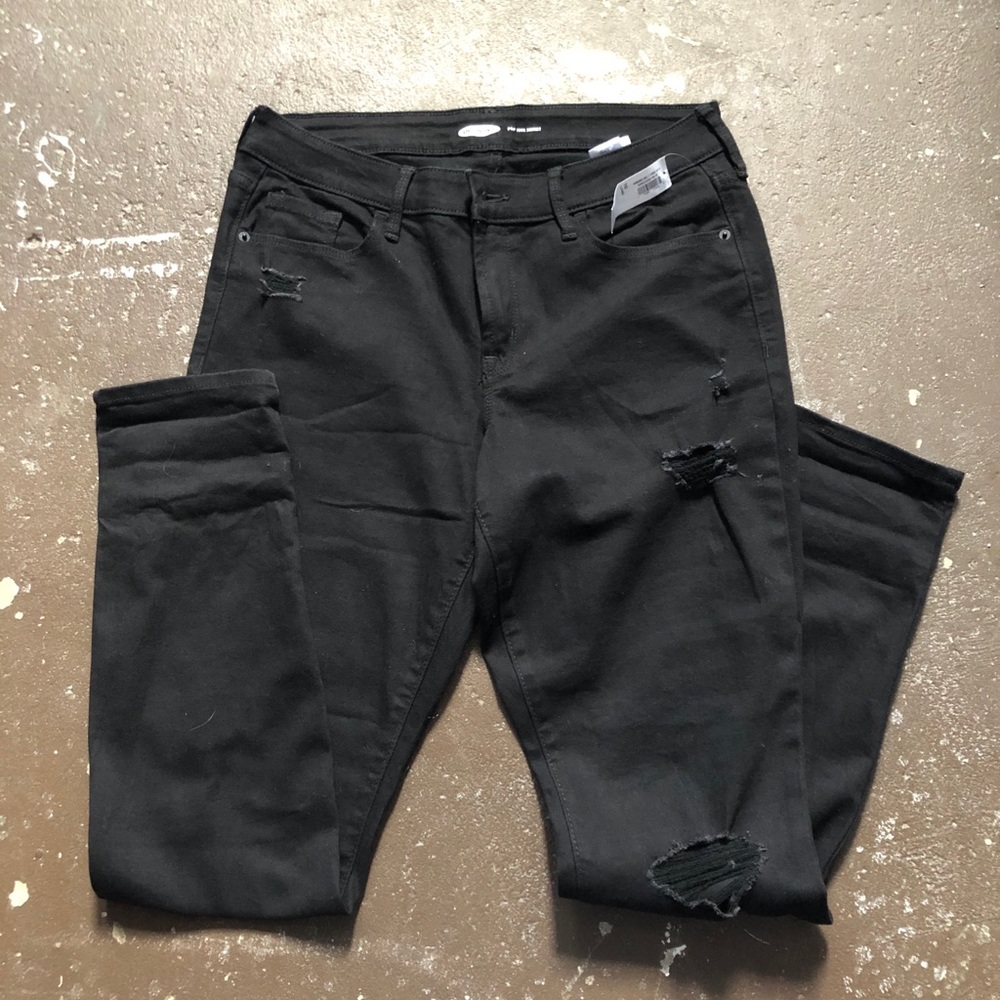 Ripped black jeans